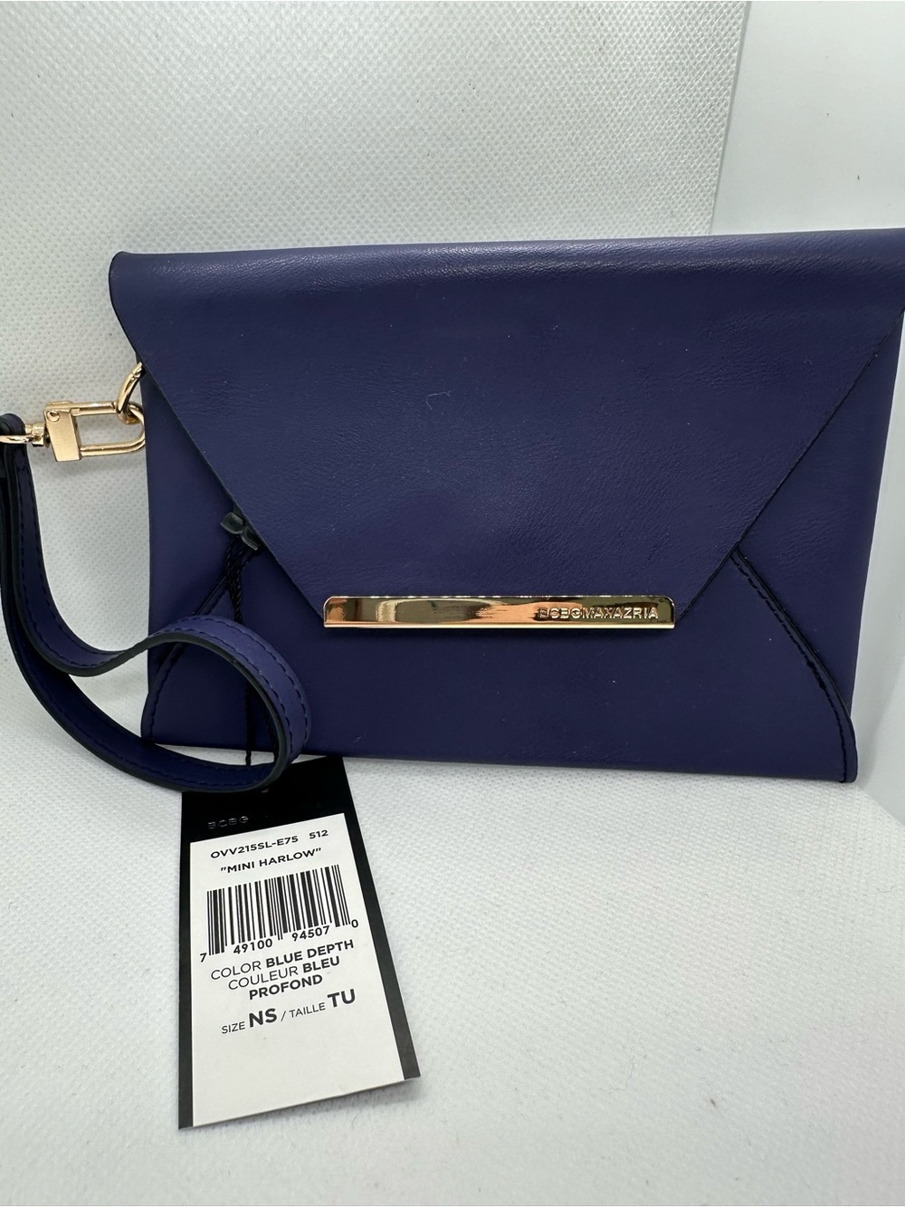 BCBGMAXAZRIA Mini Envelope Wristlet - Blue Depth (114)